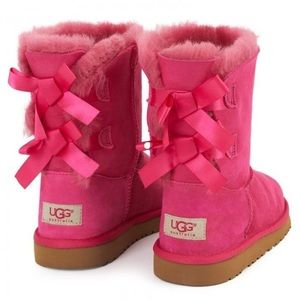 UGG Boots Pink with Bows